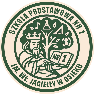 Logo szkoły ZSP nr 1 im Wł. Jagiełły w Osieku